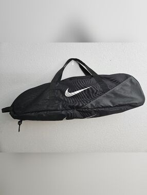 Nike Keystone Plus Home Base Bat Bag, Black With Silver Swoosh